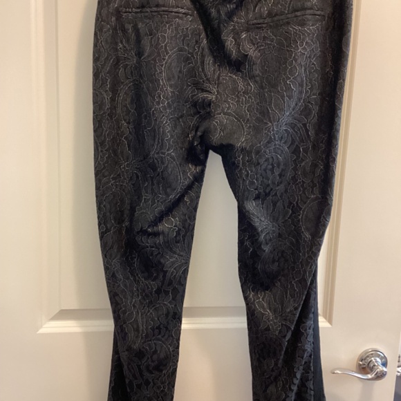 NWT Cream pants European size 42, size 16 black with silver detail - Picture 2 of 10